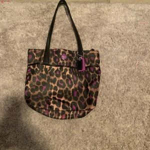 3 piece Coach purse and tote bag with pouch